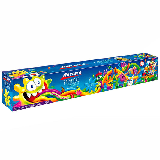 Témpera Artesco x7 Colores